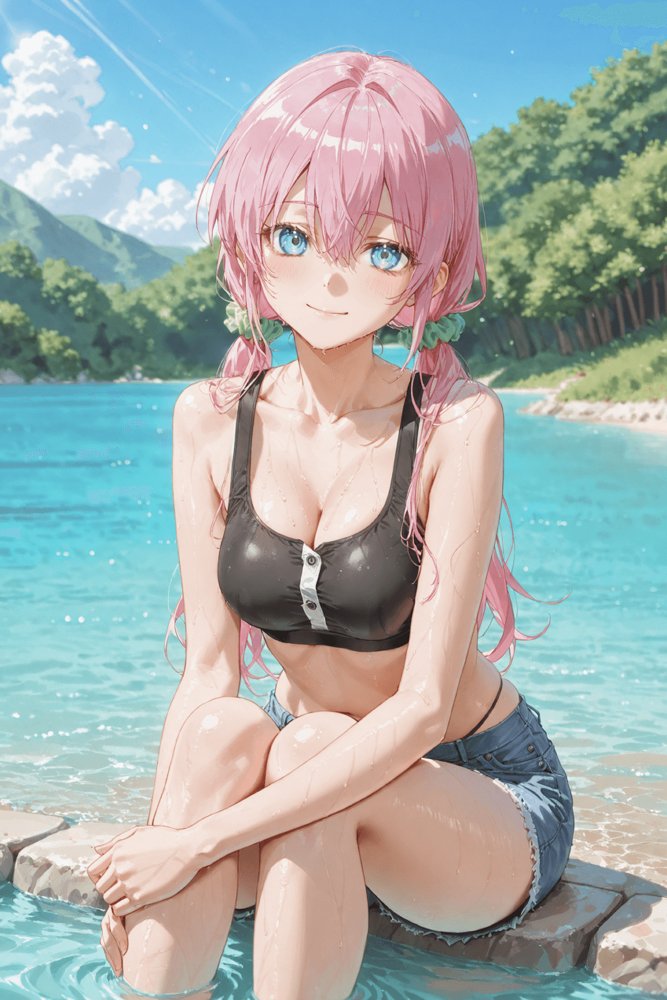 可愛いだけにされちゃう式守さん3（川遊びの日の式守さん）