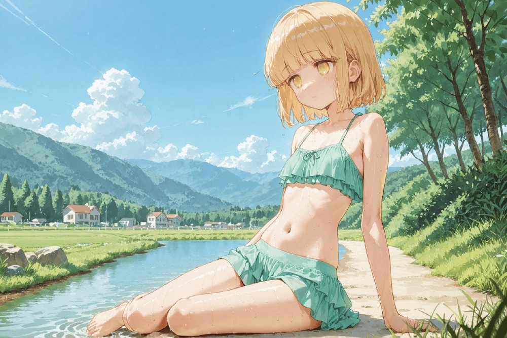 可愛いだけにされちゃう式守さん3（川遊びの日の式守さん）