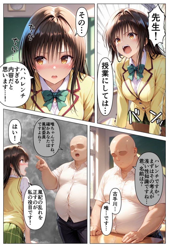 彩南学園の性教育〜浅い性知識を改善するためにひたすらセックスをヤりまくる1週間の孕ませ生活 hitomiエロ漫画raw(同人誌)無料サンプル画像004