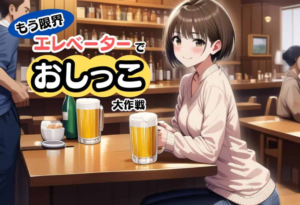 【もう限界】エレベーターでおしっこ大作戦!〜部活・飲み会帰りに野ションできずに、羞恥の室内放尿〜 hitomiエロ漫画raw(同人誌)無料サンプル画像014
