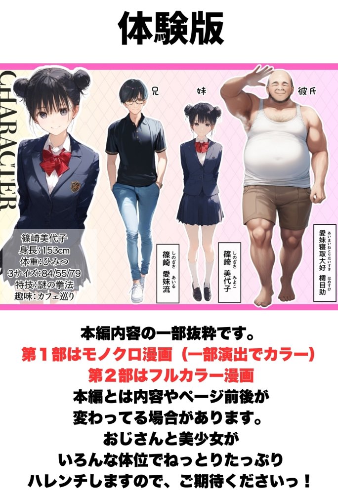 世界一かわいい俺の妹が突然連れてきた彼氏(おじさん)と超特濃種付けセックスをしていた件 hitomiエロ漫画raw(同人誌)無料サンプル画像001