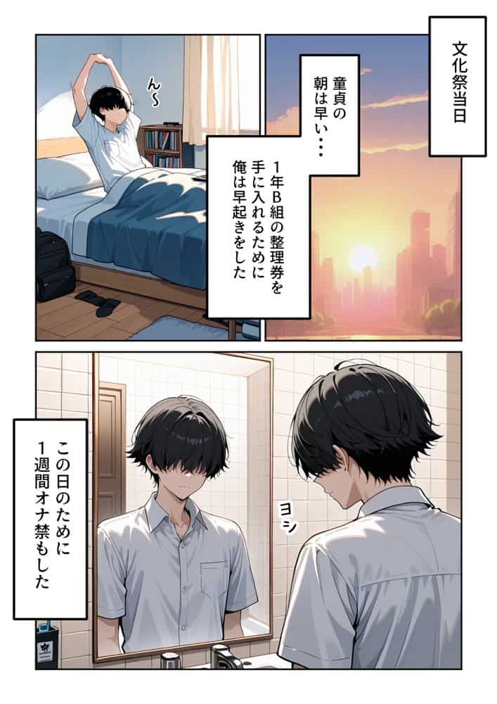 文化祭えっち JKの個室マッサージ喫茶で裏オプ甘々SEX(はーと) hitomiエロ漫画raw(同人誌)無料サンプル画像007