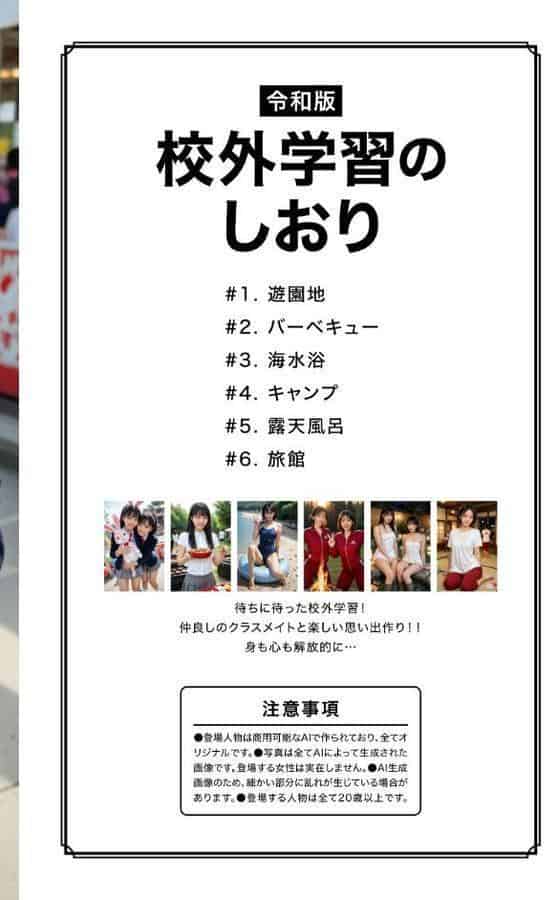 空想制服美少女 校外学習編 #1 hitomiエロ漫画raw(同人誌)無料サンプル画像002