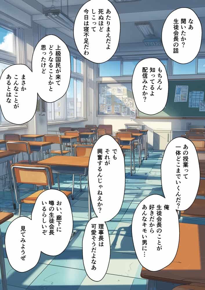 上級国民に支配された学園生徒会長が学校を守るため処女喪失ショーを行う話 hitomiエロ漫画raw(同人誌)無料サンプル画像047