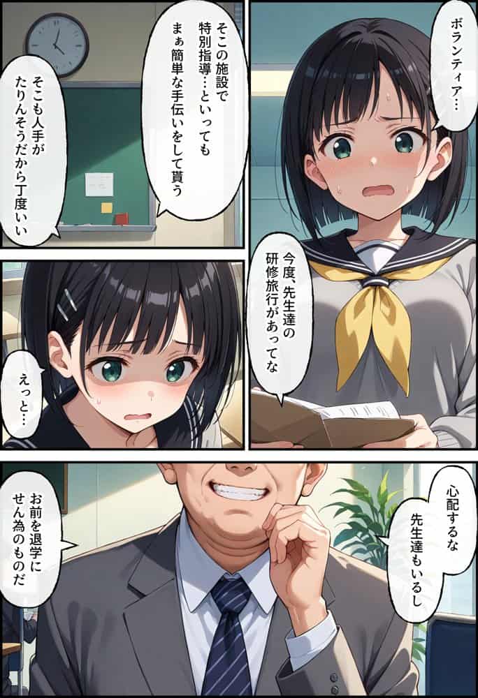 ヤリチン教師の餌食になる発情期ヒロインズ4〜下衆おじ達の宴会に同行させられる〇葉〜 hitomiエロ漫画raw(同人誌)無料サンプル画像017