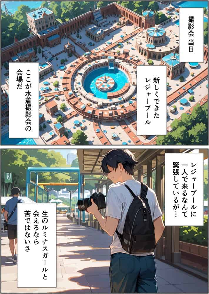 水着撮影会で1ファンの俺が元アイドル人妻たちに選ばれてしまった話