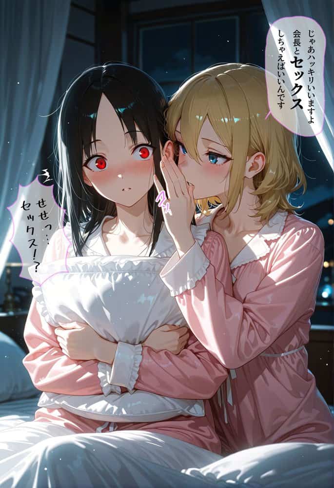 かぐや様は犯らせたい〜会長を巡るエロ三角関係！藤原の盗みセックスとかぐやのお仕置き激イキプレイ〜