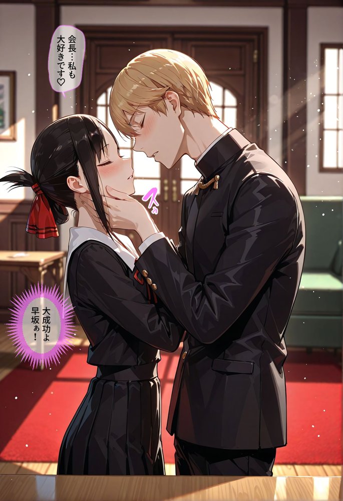 かぐや様は犯らせたい〜会長を巡るエロ三角関係！藤原の盗みセックスとかぐやのお仕置き激イキプレイ〜