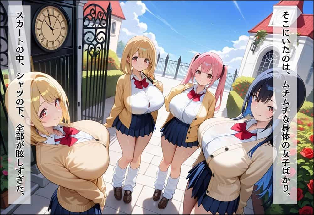 間違って女子校に入学したらムチムチ女子校生に毎日中出しを要求される学園生活〜総集編01〜