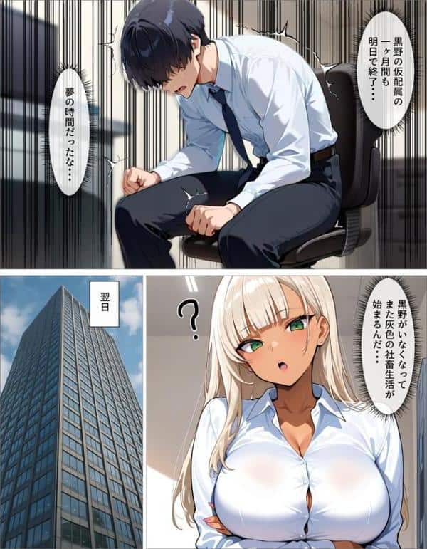 新卒の黒ギャルが「きも…」って言いながら搾精してくれる話（1）