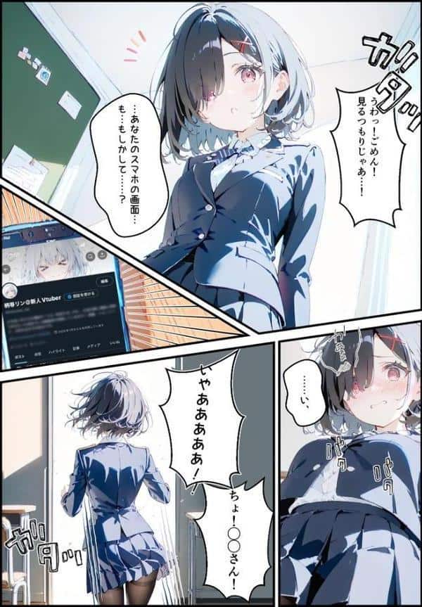 実は推しのVtuberだった地味なクラスメイトと甘々初えっち モザイク版