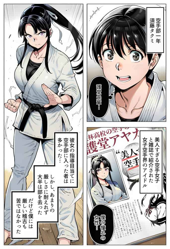 ボクが好きな空手部の先輩が、クズ男に敗北してNTR快楽セックスされる話