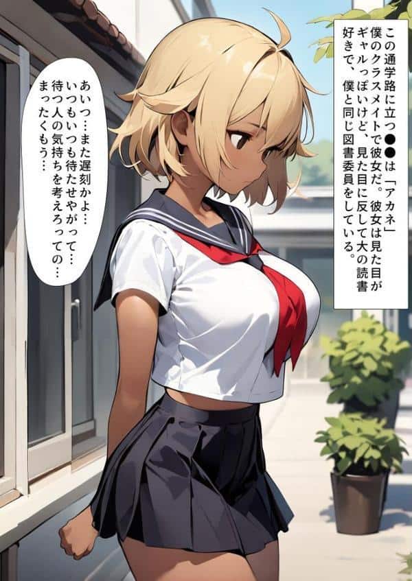 巨乳めちゃくちゃもませてくれる図書委員のギャル モザイク版