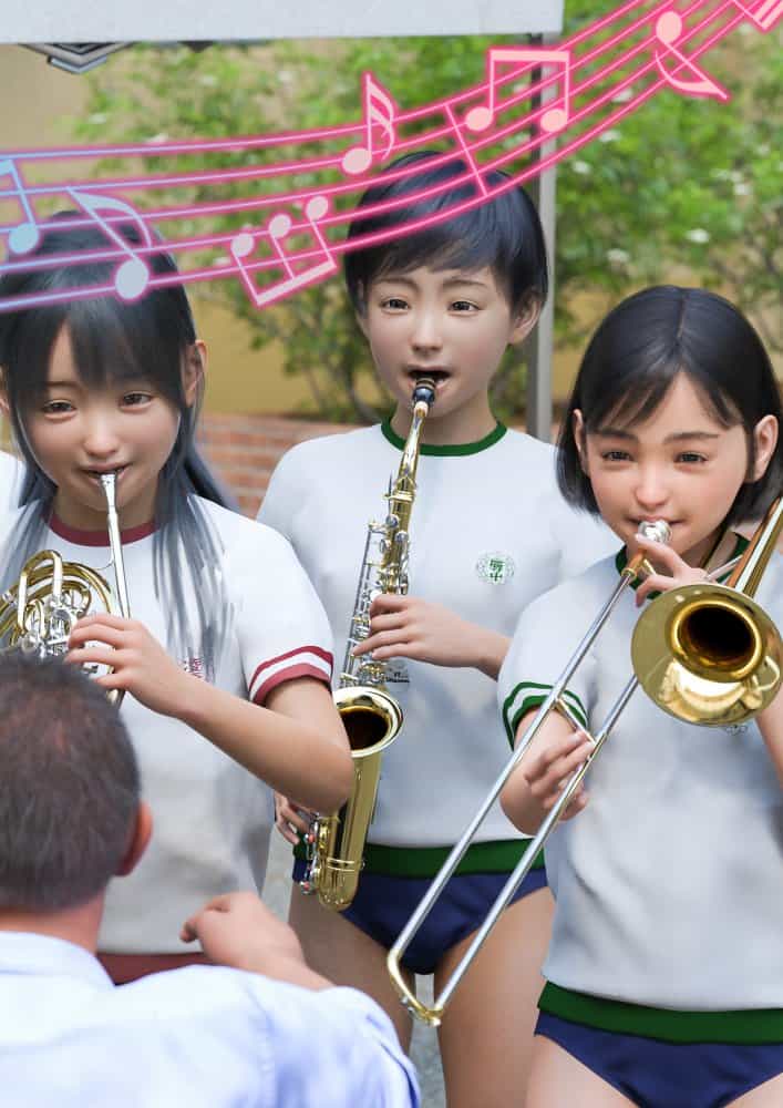 姉妹で♪バイブぶっ挿し♪ブルマ中だしされちゃった