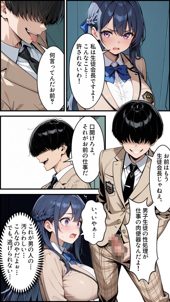 憧れの生徒会長は性処理肉便器 〜完全無欠の生徒会長、性処理委員に堕ちる〜