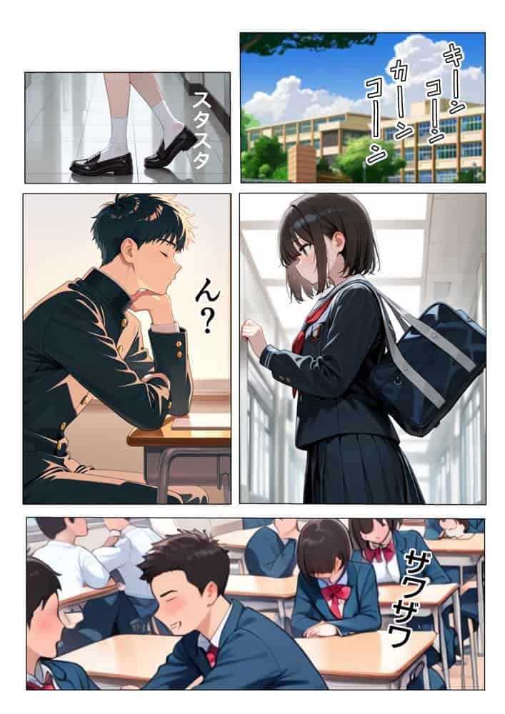 初恋の同級生が転校してきて中出しセックスさせてくれた話 hitomiエロ漫画raw(同人誌)無料サンプル画像001