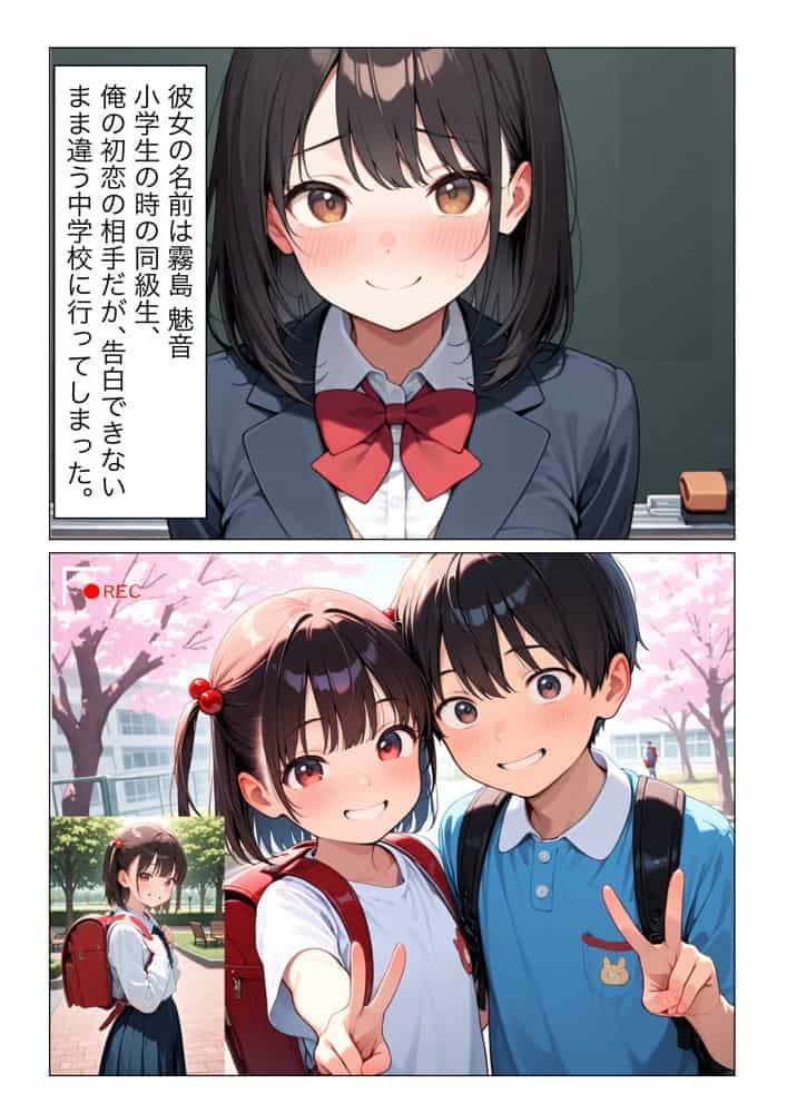 初恋の同級生が転校してきて中出しセックスさせてくれた話 hitomiエロ漫画raw(同人誌)無料サンプル画像003