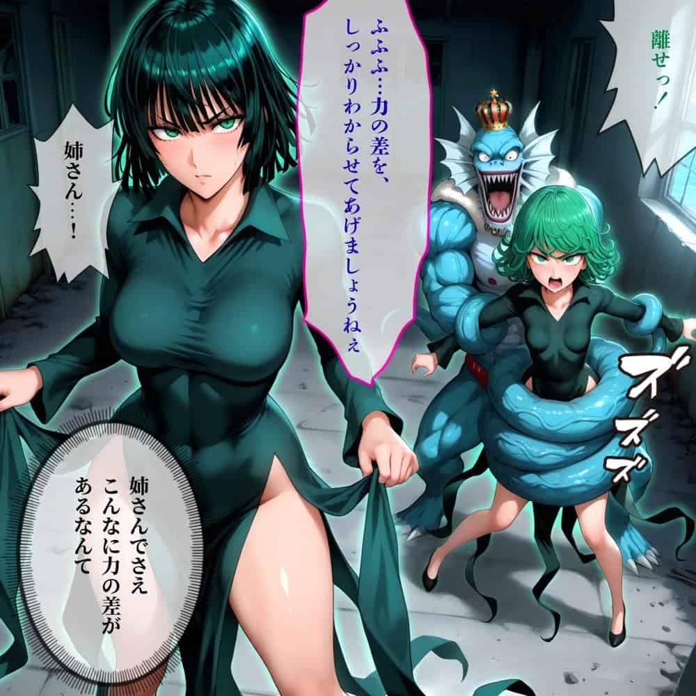 デカマラ気質な深海王と美人姉妹 3P＋αの孕ませ調教