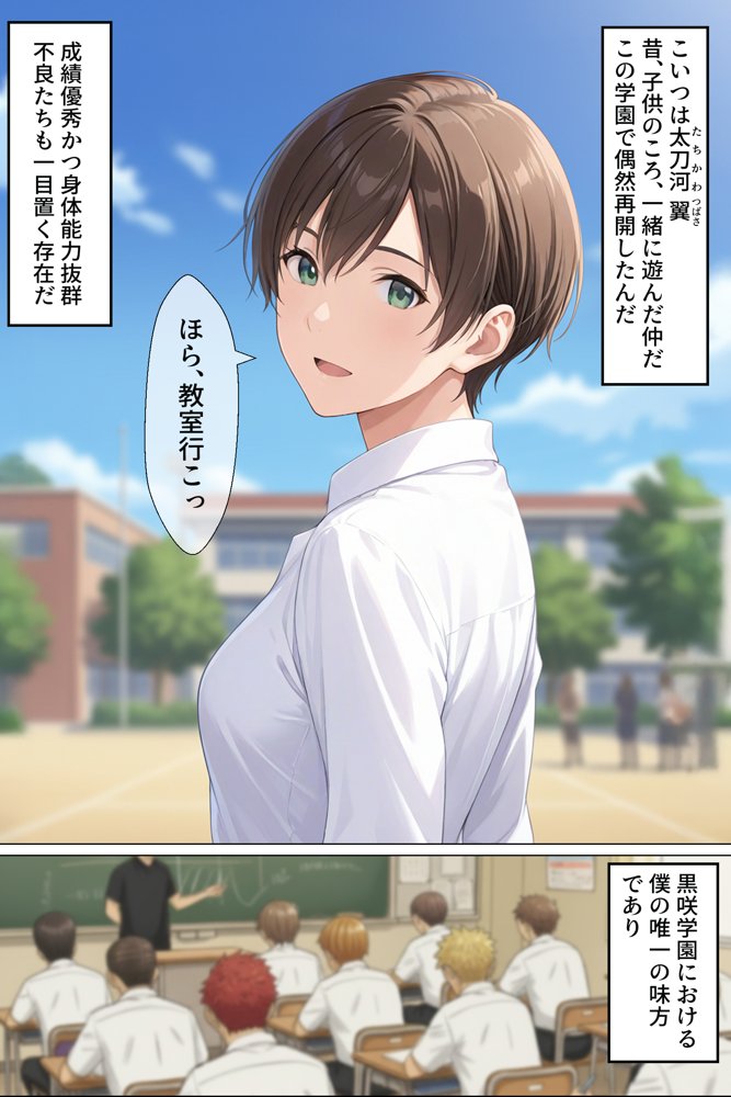 男装女子太刀河翼の受難 〜イケメン転校生のメス堕ち〜 hitomiエロ漫画raw(同人誌)無料サンプル画像027