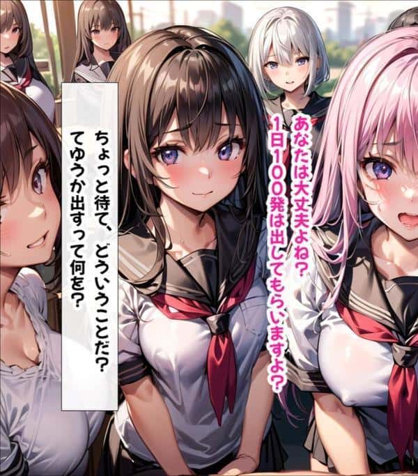 ハーレム女学園〜ハメてもハメても終わらない●●●●だらけのハーレム学園生活〜【1ぺージ1コマのマンガ風完全ストーリー】 モザイク版