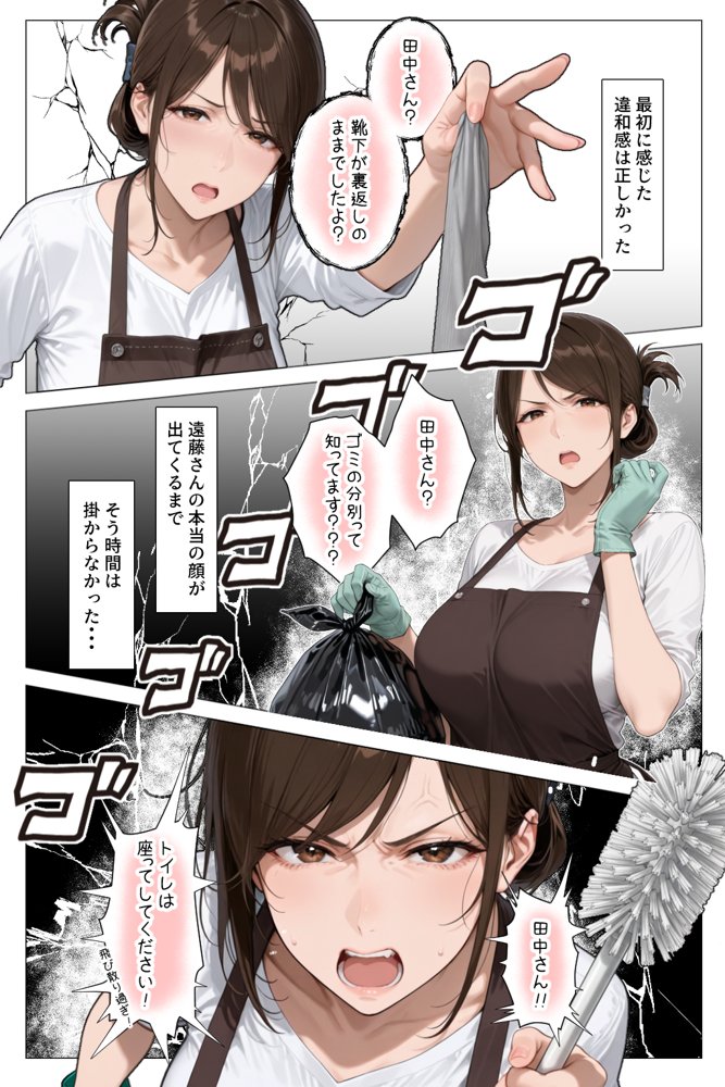 怒ってばかりの綺麗め家政婦さんが実は俺のパンツでオナニーするケツ穴大好き欲求不満ドスケベオバサンだった件 hitomiエロ漫画raw(同人誌)無料サンプル画像006