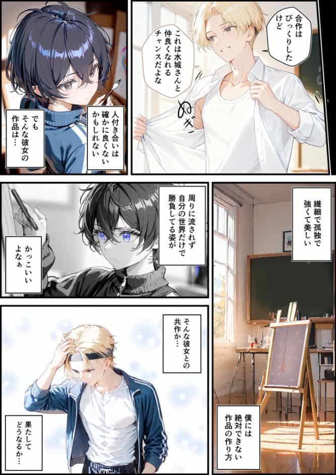 君と僕の額縁 モザイク版