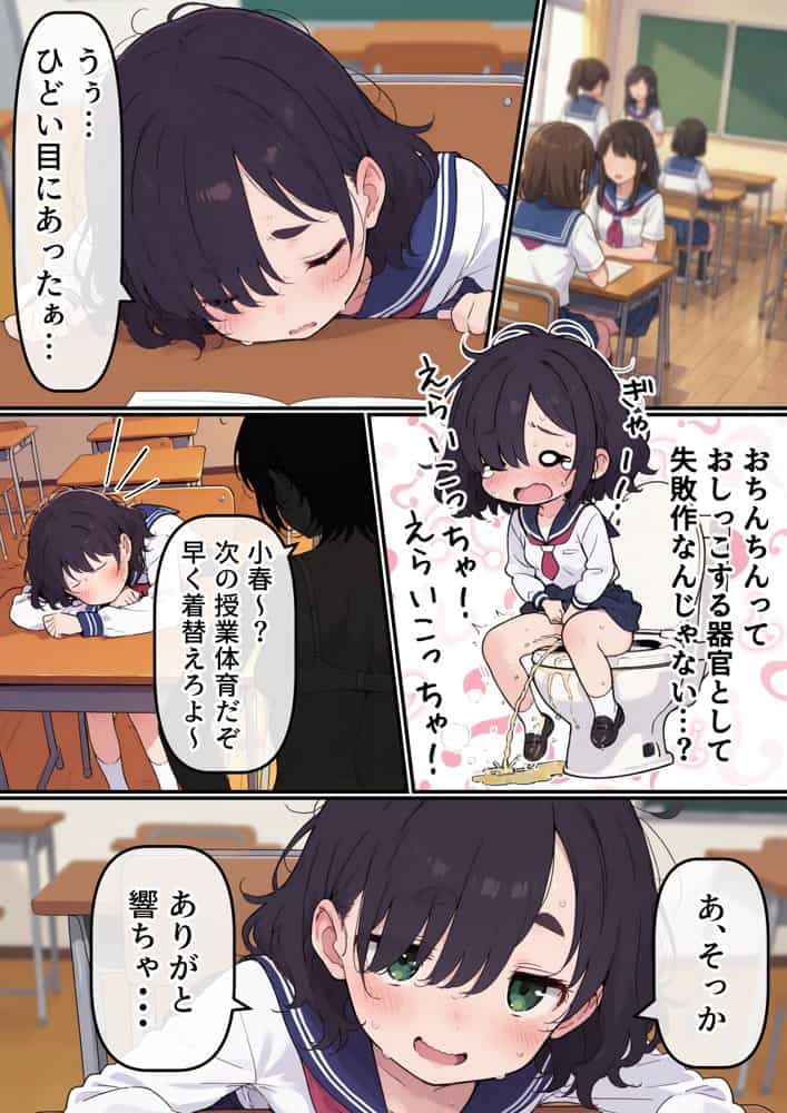 地味なオタク女子にチ〇ポが生えてこれまで縁のなかったSEXにドハマりする