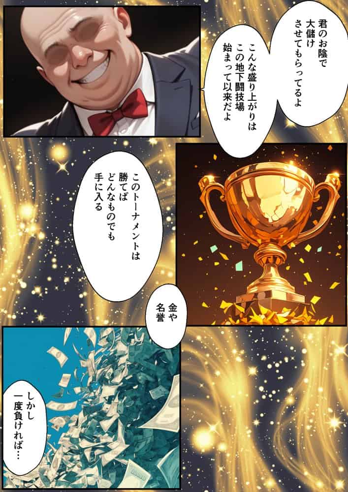 地下闘技場で格闘家が敗北してチン媚奴●になる話 hitomiエロ漫画raw(同人誌)無料サンプル画像013