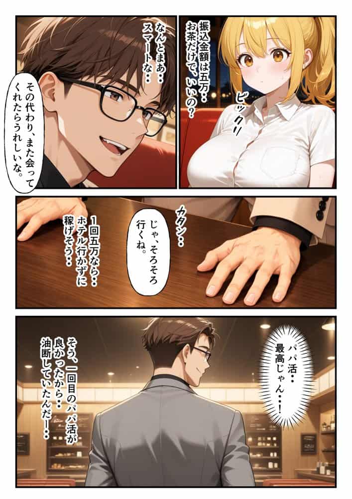 ホスト彼氏のためにはじめたパパ活で変態教師のエロテクに完堕ちした話 hitomiエロ漫画raw(同人誌)無料サンプル画像014
