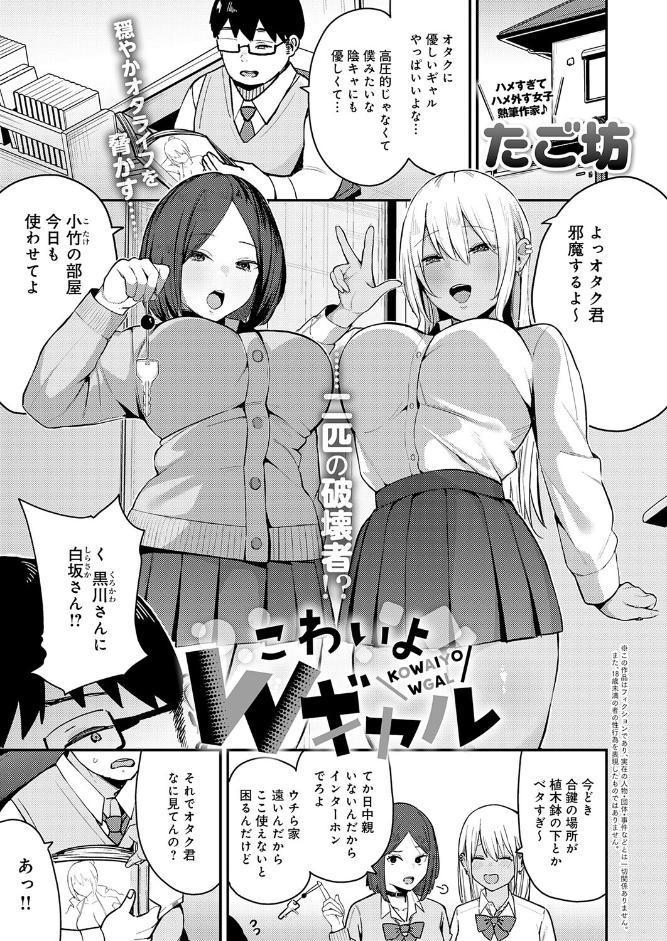 こわいよWギャル hitomiエロ漫画raw(同人誌)無料サンプル画像001