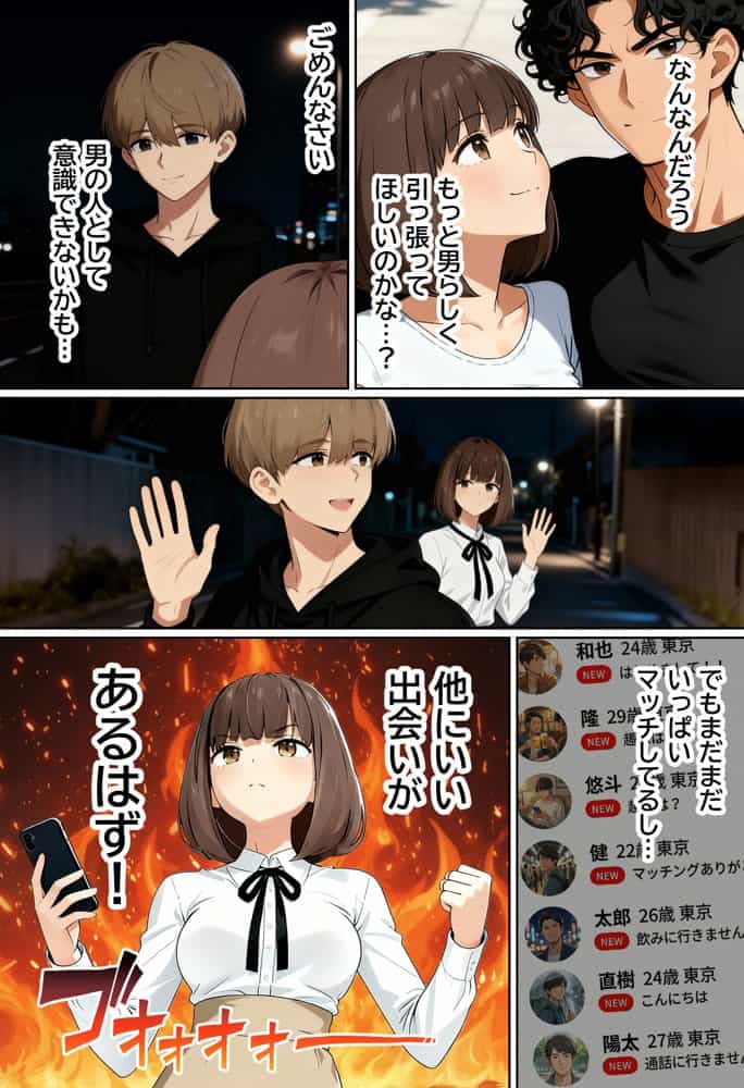 【実話】都合のいい女だったOL(23)がモラハラ彼氏から卒業して、マチアプで本命男を掴むまでwww hitomiエロ漫画raw(同人誌)無料サンプル画像042
