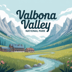 Vallée de Valbona Valley National Park Albania avec montagnes et village