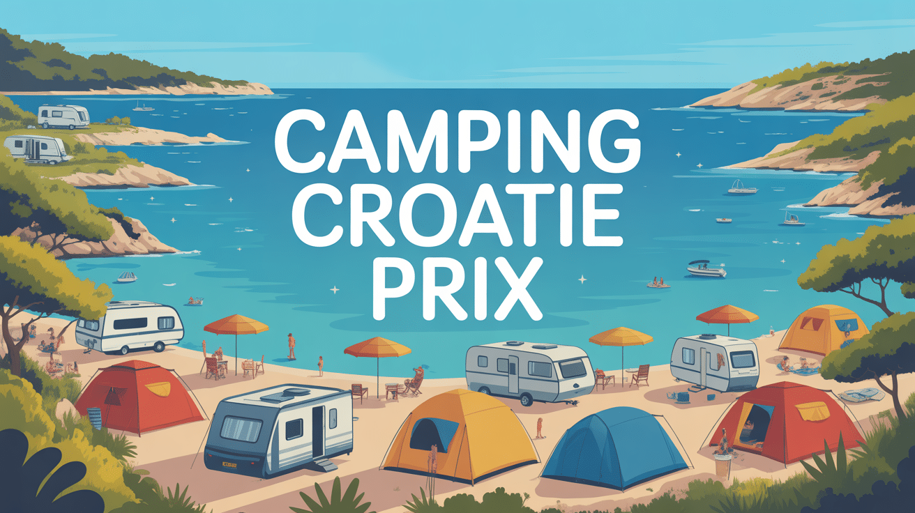 prix camping en croatie bord de mer panorama
