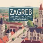 Vista aérienne que faire Zagreb centre historique