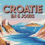 Que visiter en Croatie en 5 jours illustration côte, îles et remparts