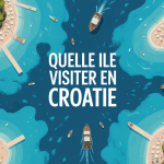 Quelle ile visiter en Croatie illustration archipel turquoise