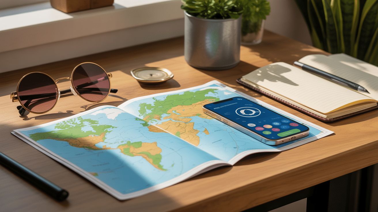 Planifier voyage avec carte Tenerife et application mobile