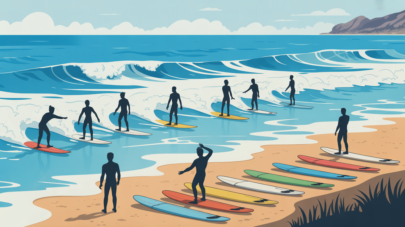 surf pontaillac surfeurs ecole planches
