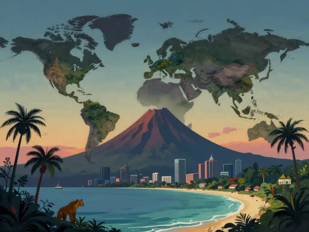 Contrastes et diversité visuelle pays d'Asie top 7