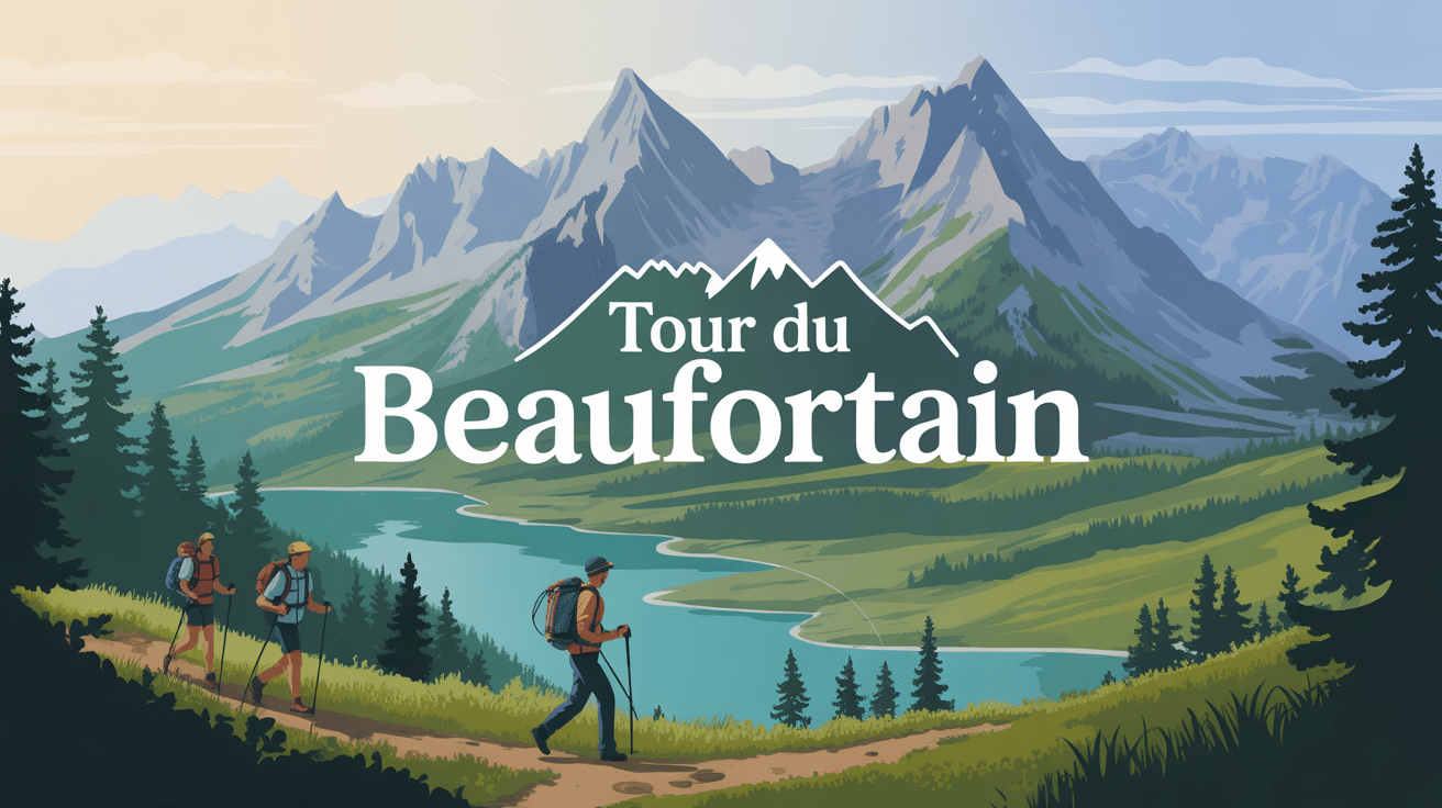 vue panoramique randonnée tour du beaufortin