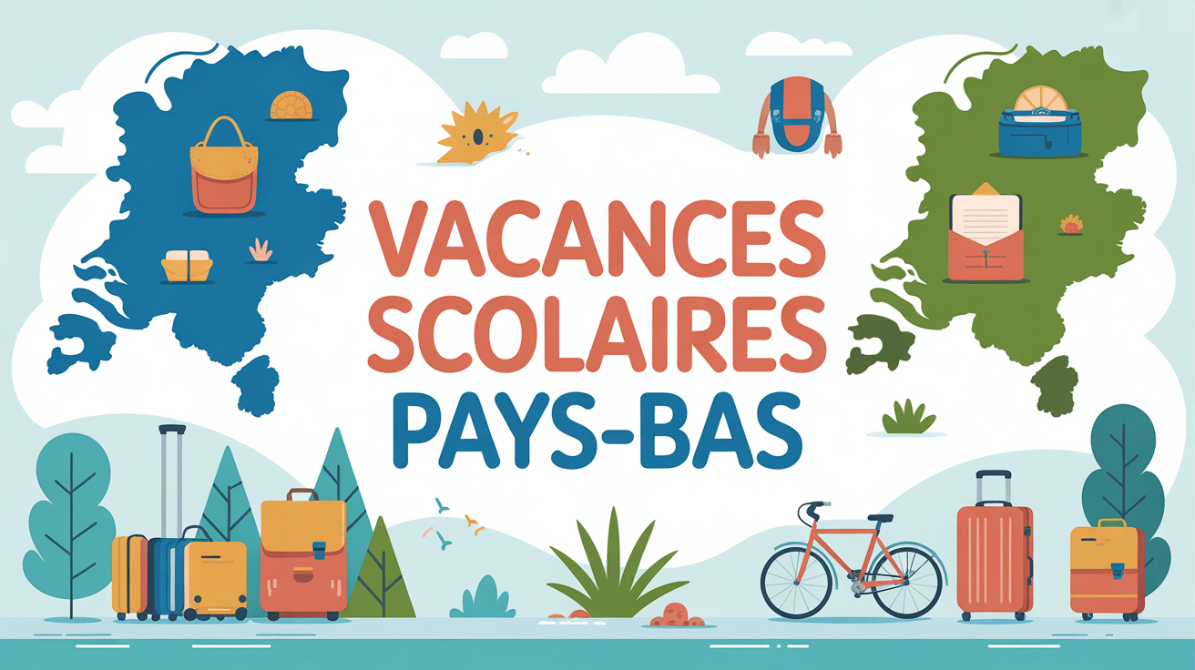 carte regions vacances scolaires pays bas