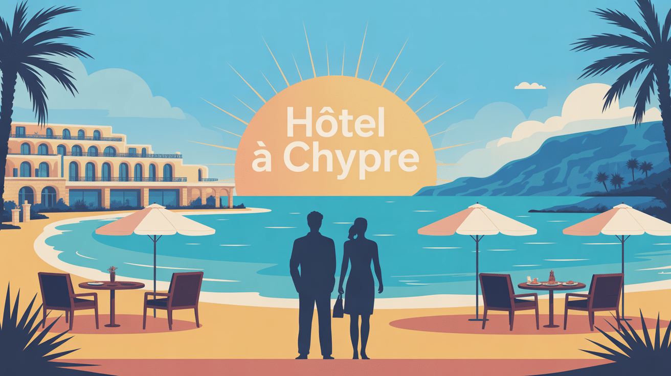 hotel chypre illustration séjour méditerranéen