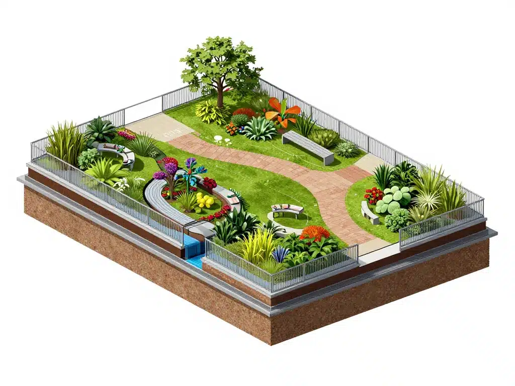 diagramme conception technique park roof sécurisé