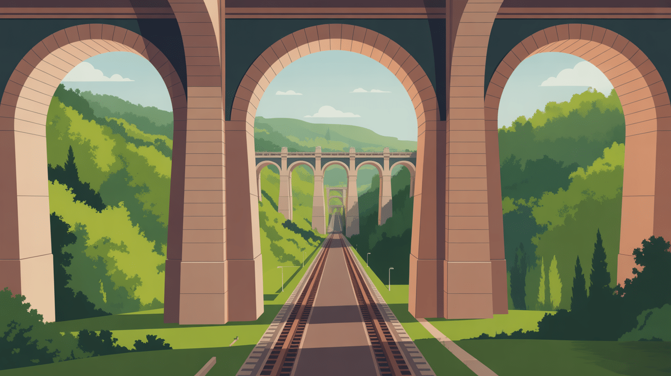 viaduc de Chaumont monument pierre panorama