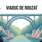 viaduc de rouzat enjambant gorges verdoyantes