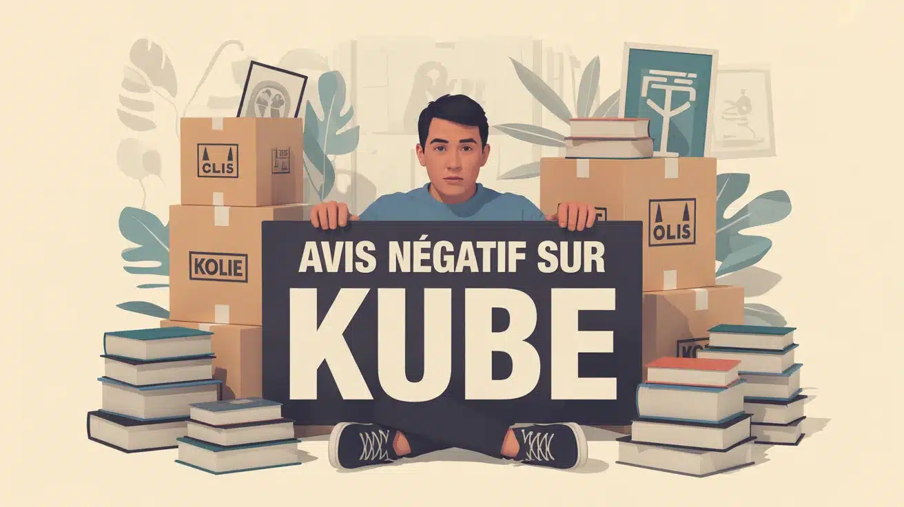 illustration avis négatif sur Kube avec lecteur et livres