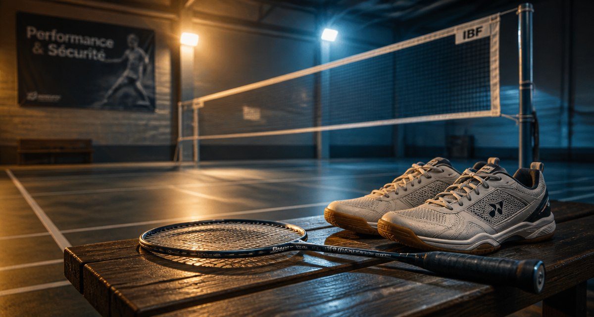badventure raquette chaussures badminton gymnase