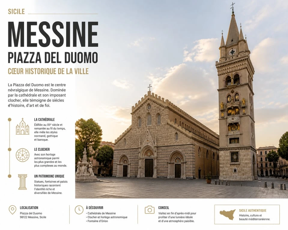 Cathédrale de Messine et horloge astronomique, monuments incontournables en Sicile