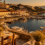 kassiopi town port vue terrasse