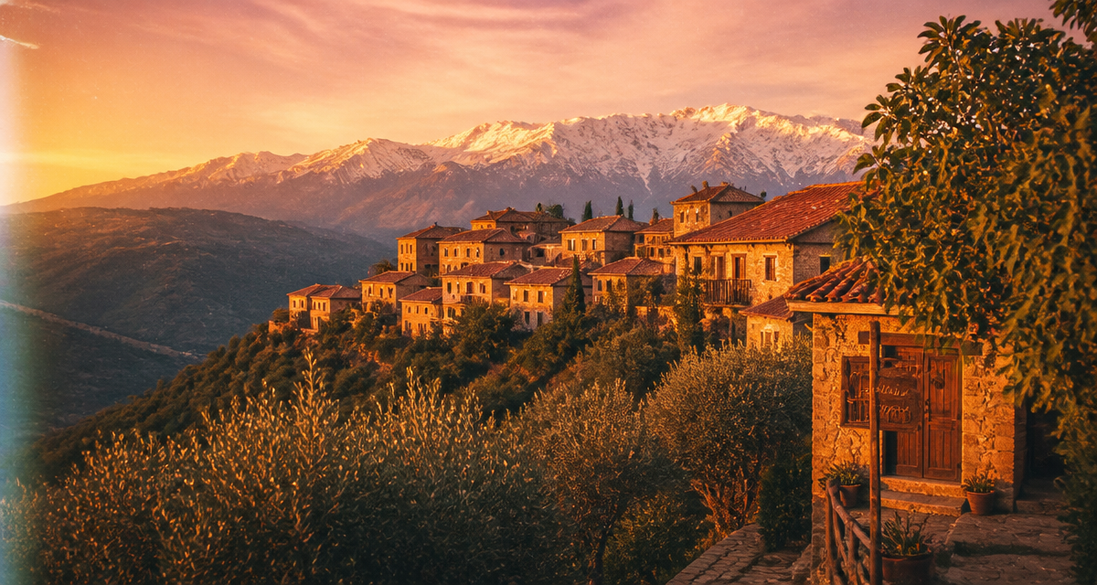 grand kabylie village djurdjura montagne